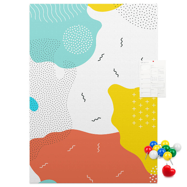 Tabla de pluta Forme și modele abstracte colorate