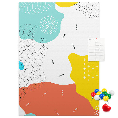 Tabla de pluta Forme și modele abstracte colorate