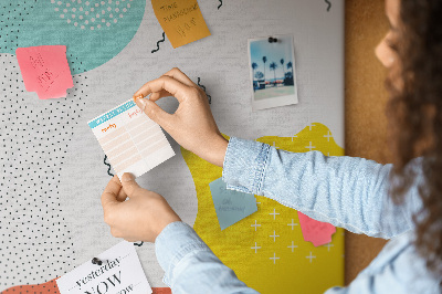 Tabla de pluta Forme și modele abstracte colorate