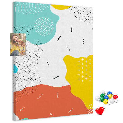 Tabla de pluta Forme și modele abstracte colorate
