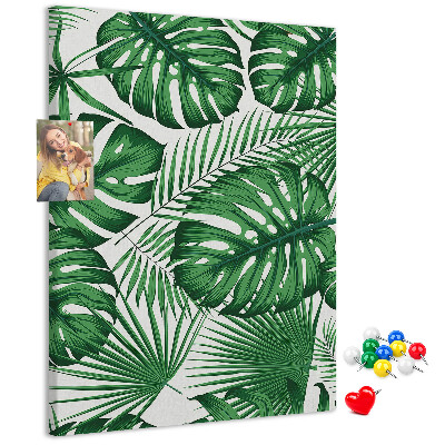 Panou plută Frunze de Monstera pe un fundal deschis