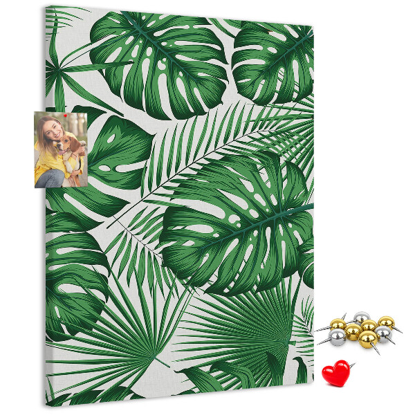 Panou plută Frunze de Monstera pe un fundal deschis