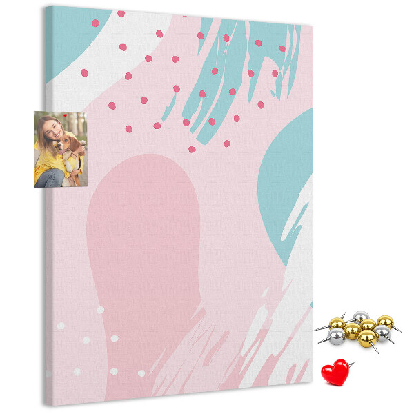 Panou plută Pete abstracte în culori pastelate