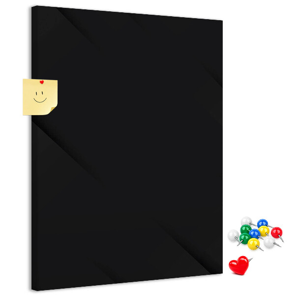 Panou plută Tablă neagră cu design minimalist