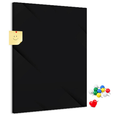 Panou plută Tablă neagră cu design minimalist