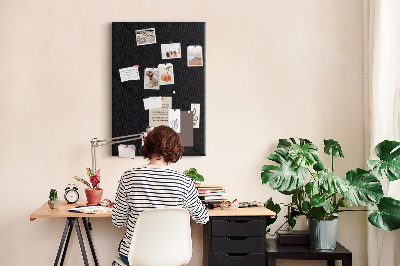 Panou plută Tablă neagră cu design minimalist