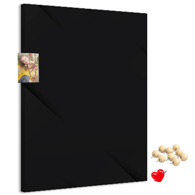 Panou plută Tablă neagră cu design minimalist