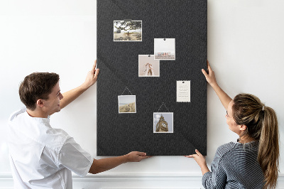 Panou plută Tablă neagră cu design minimalist