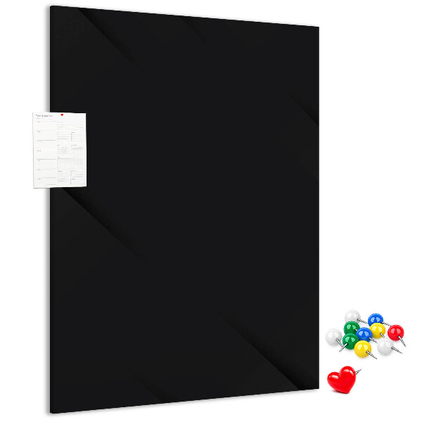 Panou plută Tablă neagră cu design minimalist