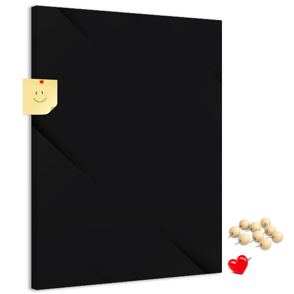 Panou plută Tablă neagră cu design minimalist
