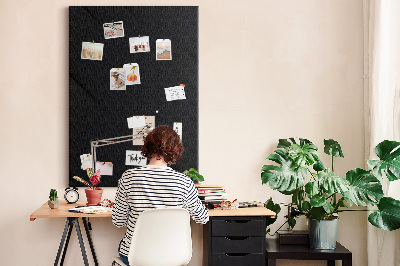 Panou plută Tablă neagră cu design minimalist