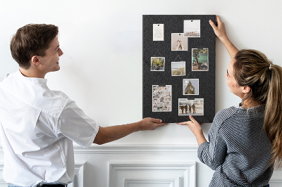 Panou plută Tablă neagră cu design minimalist