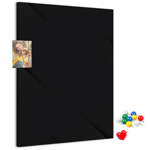 Panou plută Tablă neagră cu design minimalist