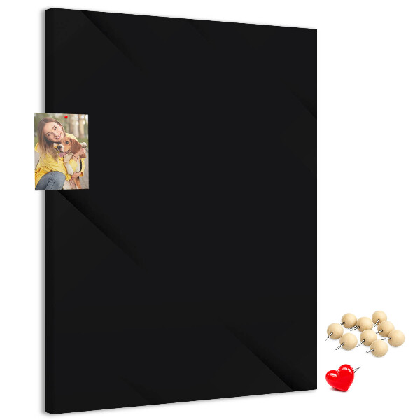 Panou plută Tablă neagră cu design minimalist