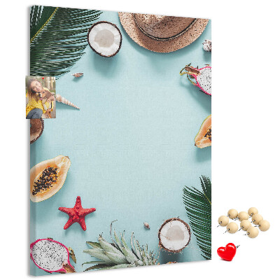 Tabla de pluta Fructe tropicale și accente marine