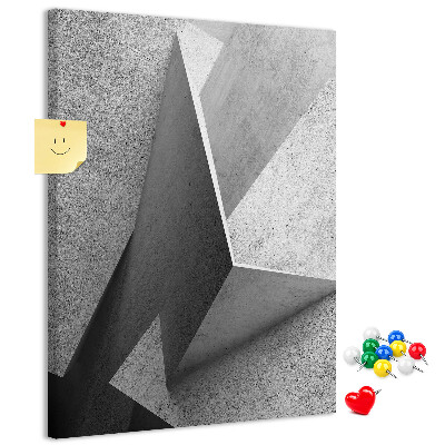 Panou plută Geometrie concretă în nuanțe de gri