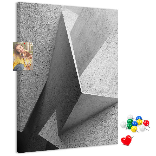 Panou plută Geometrie concretă în nuanțe de gri