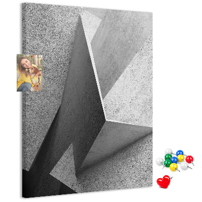 Panou plută Geometrie concretă în nuanțe de gri