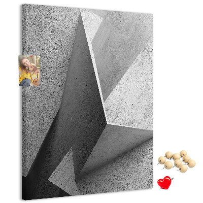 Panou plută Geometrie concretă în nuanțe de gri