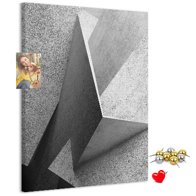 Panou plută Geometrie concretă în nuanțe de gri