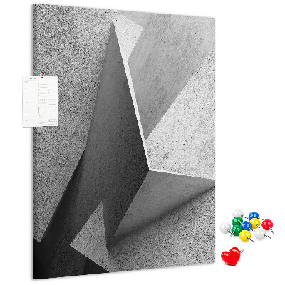 Panou plută Geometrie concretă în nuanțe de gri