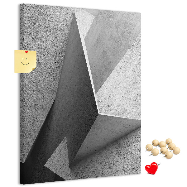 Panou plută Geometrie concretă în nuanțe de gri