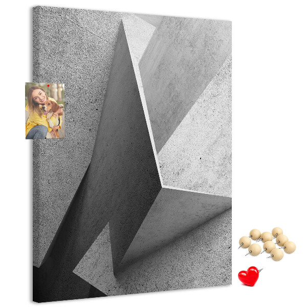 Panou plută Geometrie concretă în nuanțe de gri