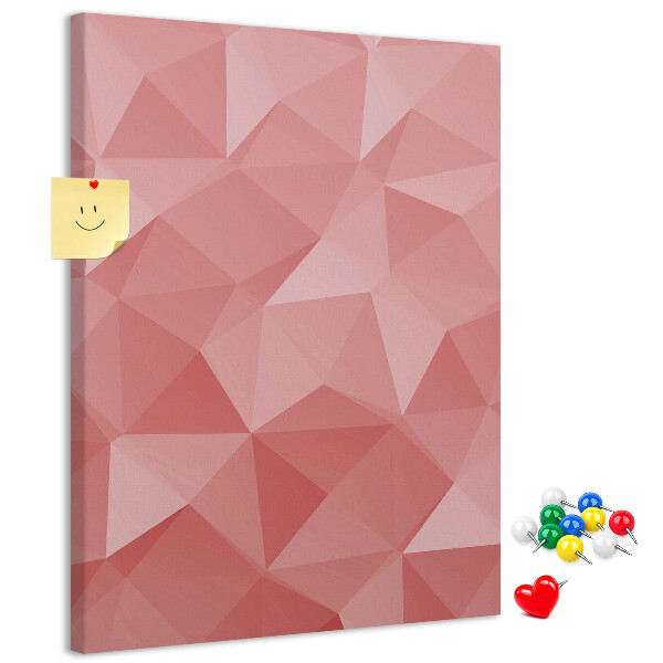 Tabla de pluta Model triunghi geometric roz abstract