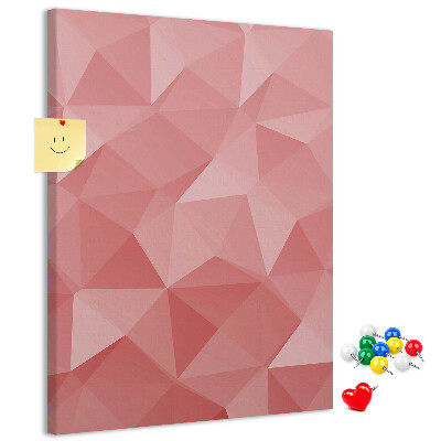 Tabla de pluta Model triunghi geometric roz abstract