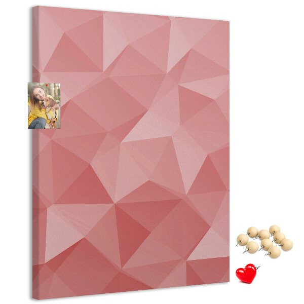 Tabla de pluta Model triunghi geometric roz abstract