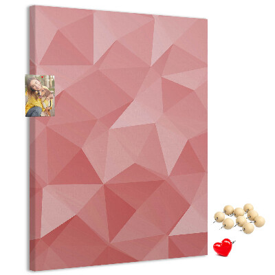 Tabla de pluta Model triunghi geometric roz abstract
