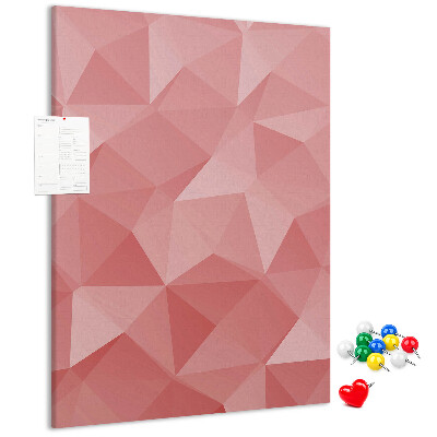 Tabla de pluta Model triunghi geometric roz abstract