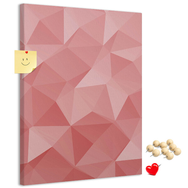 Tabla de pluta Model triunghi geometric roz abstract