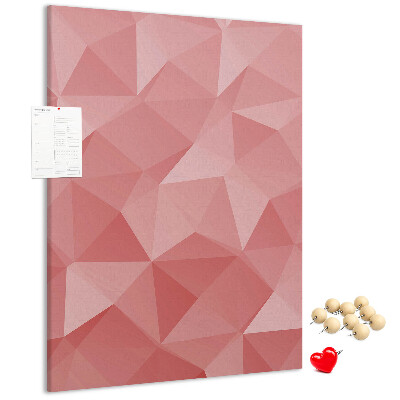 Tabla de pluta Model triunghi geometric roz abstract
