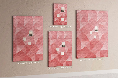 Tabla de pluta Model triunghi geometric roz abstract
