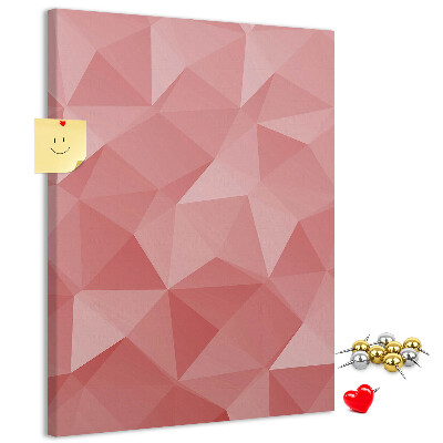 Tabla de pluta Model triunghi geometric roz abstract