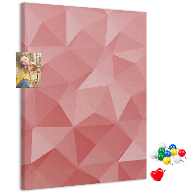 Tabla de pluta Model triunghi geometric roz abstract