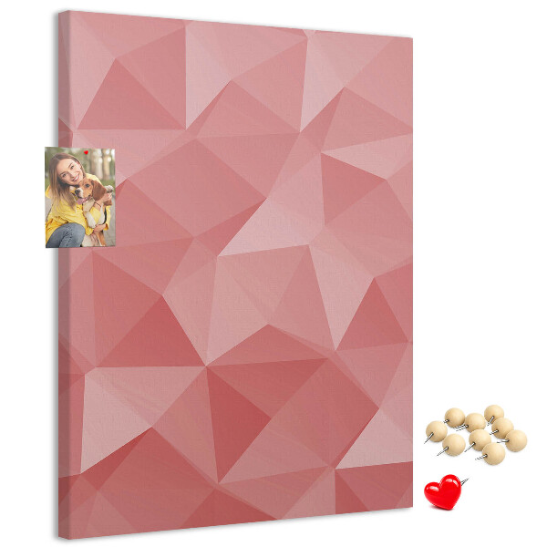 Tabla de pluta Model triunghi geometric roz abstract