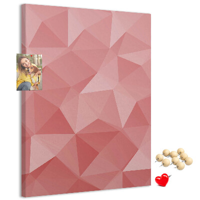 Tabla de pluta Model triunghi geometric roz abstract