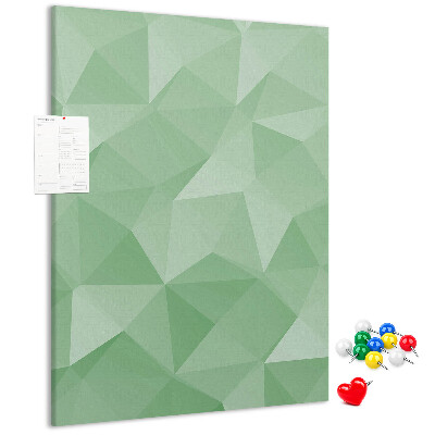 Panou plută Forme geometrice în nuanțe de verde