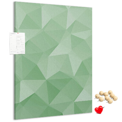 Panou plută Forme geometrice în nuanțe de verde