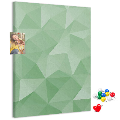 Panou plută Forme geometrice în nuanțe de verde