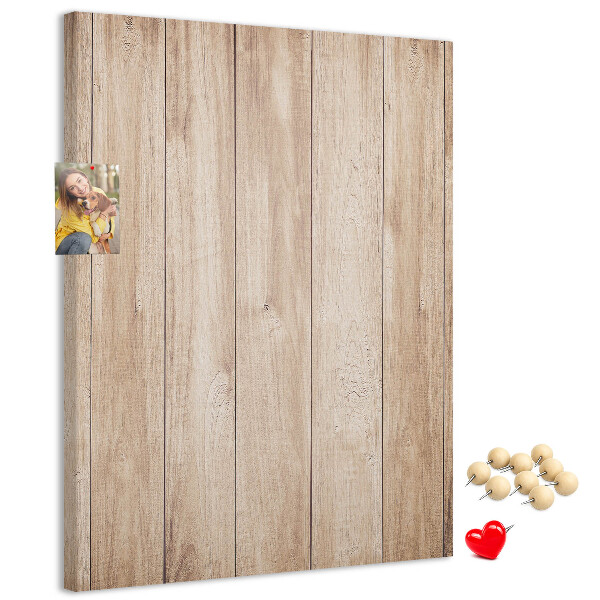 Tabla de pluta Model natural de plăci de lemn pe fundal
