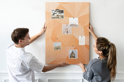 Tabla de pluta Geometrie în nuanțe de portocaliu și bej