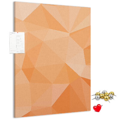 Tabla de pluta Geometrie în nuanțe de portocaliu și bej
