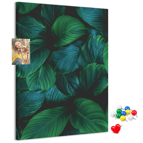 Tabla de pluta Frunze tropicale în nuanțe de verde