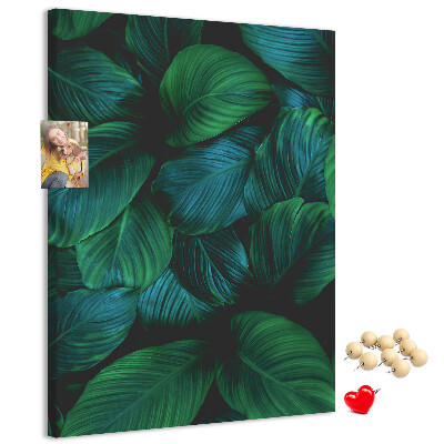 Tabla de pluta Frunze tropicale în nuanțe de verde