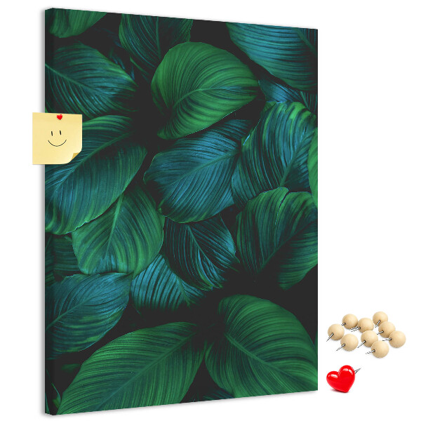 Tabla de pluta Frunze tropicale în nuanțe de verde