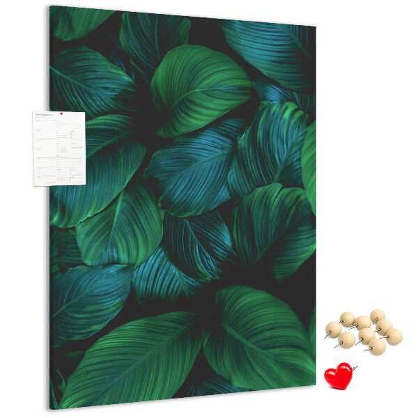 Tabla de pluta Frunze tropicale în nuanțe de verde
