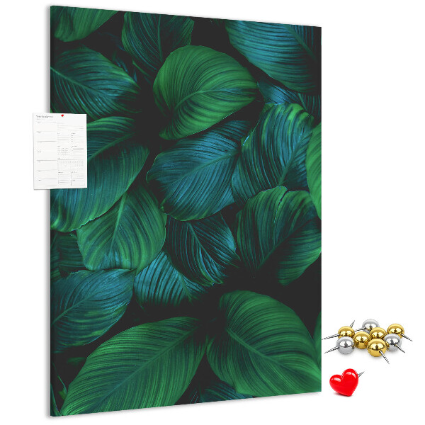 Tabla de pluta Frunze tropicale în nuanțe de verde